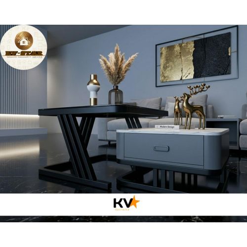 The turkey Apex Nesting Coffee Table Set – Luxury Geometric Dual-Tier Design