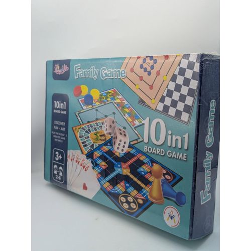10In1 Board Family Game Ages 3+