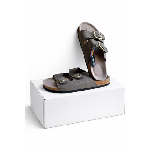 Unisex Double Buckle Slide Sandals - Comfortable Casual Slip-On Slippers