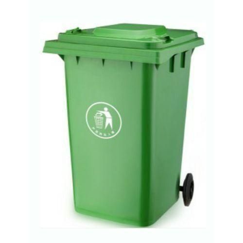 240 Litre Pitmann Plastic Waste Bin - Green
