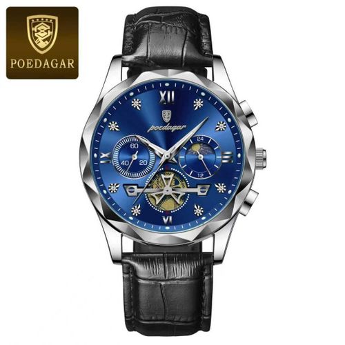 Leather Strap Chronograph Watch Precision Timekeeping & Water Resistant Legend Edition