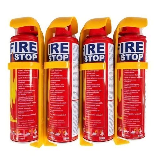 1000ml x 4 Aerosol Foam Spray Fire Extinguisher, Mini Car Fire Stop