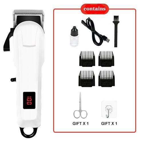 High-Power Electric Hair Clipper Specially Designed For Barber Shops Rechargeable Shaircut Hair Clipper Hair Cutting Tools Electric Fader Kids Baby Shaircut Men Hair Cutting Hair Trimmer Tools Bald