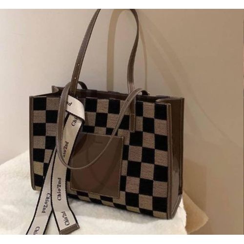 Quality Ladies Tote Bag Women's Fashion HandBag with Ribbon