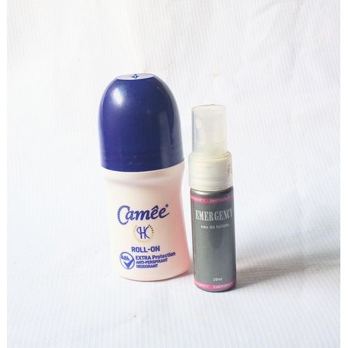 Special Perfume of 2 in 1 of Camee White Roll On 50ml and Emergency Natural Body Spray 20ml (all day comfort) Unisex