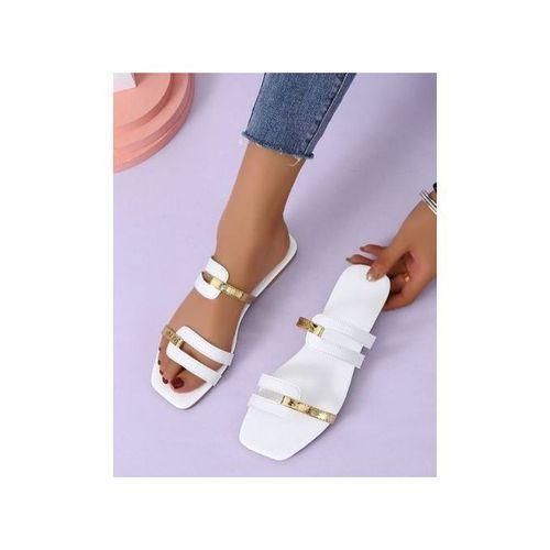Ladies Slippers- White