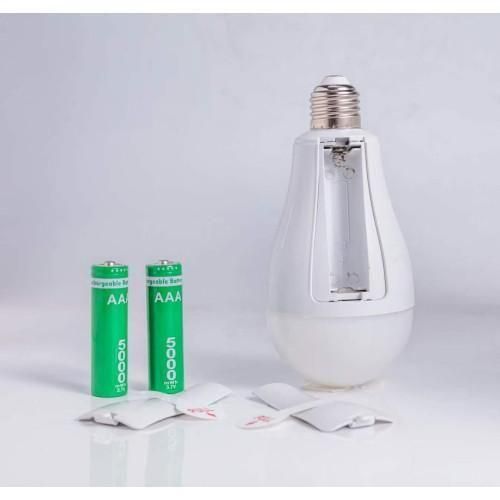 20W LED Rechargeable Emergency Light/Energy Saver Bulb- With Two Free Batteries