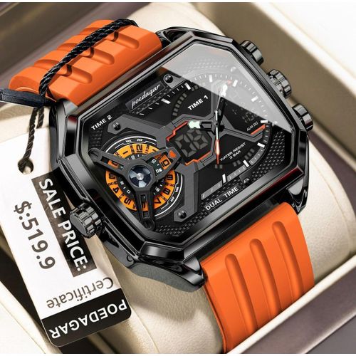 Amazing Unique Combination & Affordable Men's Wrist Watch For Rugged Men