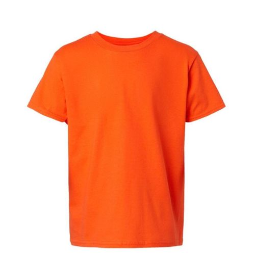 Plain Orange round neck polos