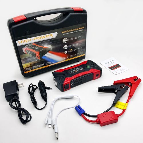 High Power JUMP STARTER KIT And POWER BANK For Laptop & Mobile Devices - Emergency Car Battery 99800mAh 12V ULTRASAFE LITHIUM - Torch Light- MULTI FUNCTION - HIGH BOOST PLUS