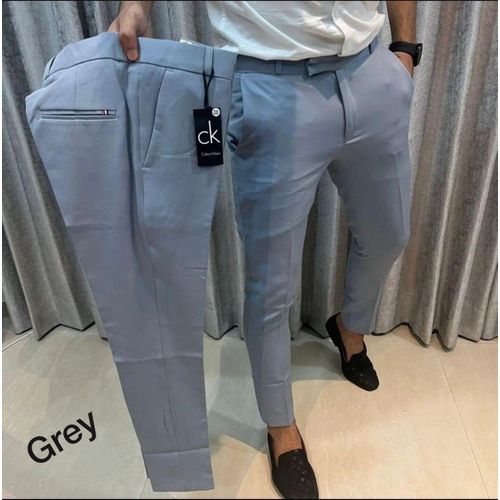 Smart Suit Trouser For Men-Grey