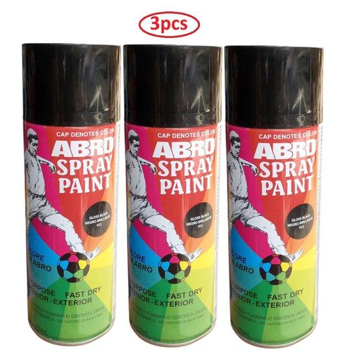 All Purpose Spray Paint -Black - 3Pcs