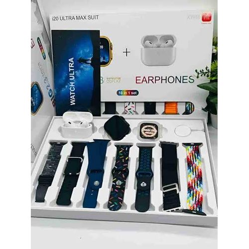 I20 Ultra MAX Suit Smart Watch - Full Screen Touch, Wireless Charging, Physical Fitness & Training