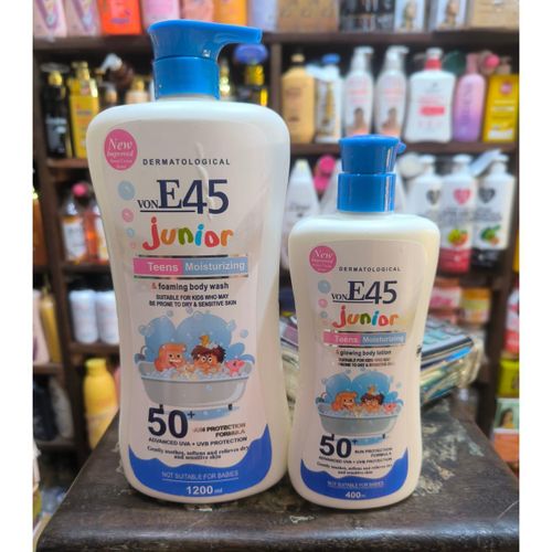 Junior Moisturizing Lotion And Shower Milk For Junior Kids