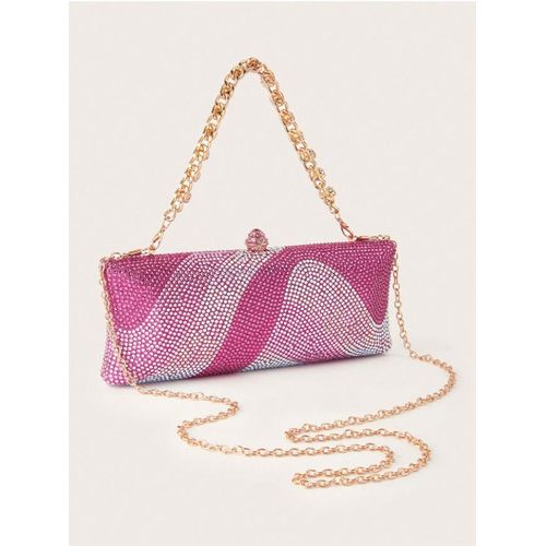 PARTY BRIDAL MINI PURSES/WALLET CHAIN BAG - Party Bags Chic Handbags Stylish Accessories Bags Shiny Wedding Bags Elegant Rhinestone Shiny Purse Bridal Clutches Glamour Accessories Purse/Bags for Wedding/Dinner Dates Bags