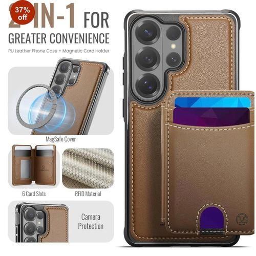 Leather wallet case for galaxy S24 ultra