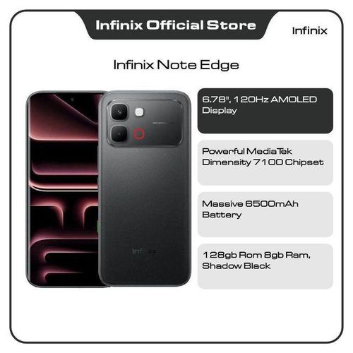 Note Edge - 6.78 8GB RAM 256GB ROM -Android 16 - 5G - 6500mAh - Dual Nano Sim