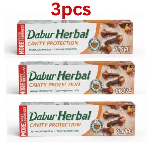 Herbal Clove Toothpaste Prevents Cavities Tooth Decay - 3PCS