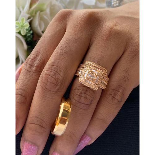 Original Quality Non Fading Gold Promise/Engagement Ring