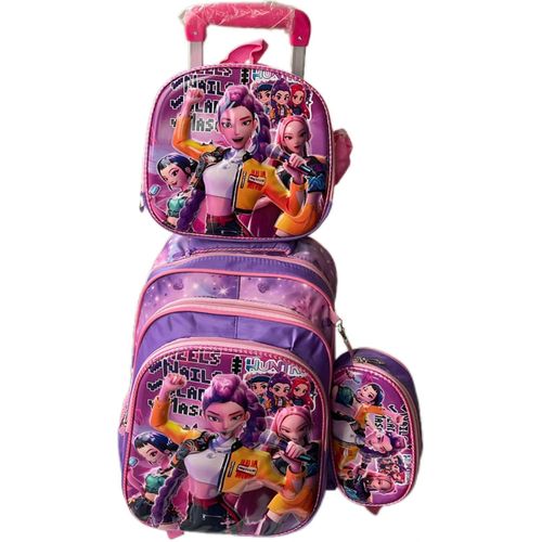 KPOP Demon Hunter Trendy 4-in 1 Trolley Set