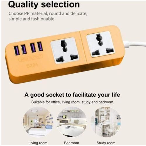 Socket Mobile Original USB Wall Extension Cable Socket Cord Box (orange)