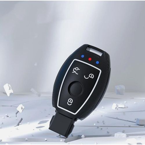 New-Entry Design Silicone Key Cover For Mercedes-Benz Models - Black