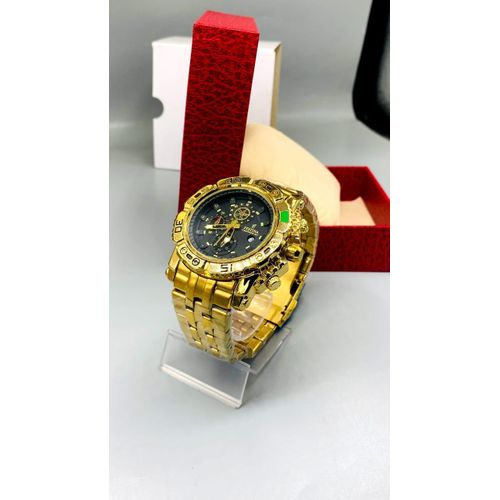 Men's Luxury Wristwatch Stainless steel black dial