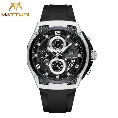 Designer style meets high-performance sport a waterproof quartz chronograph built for true legends.