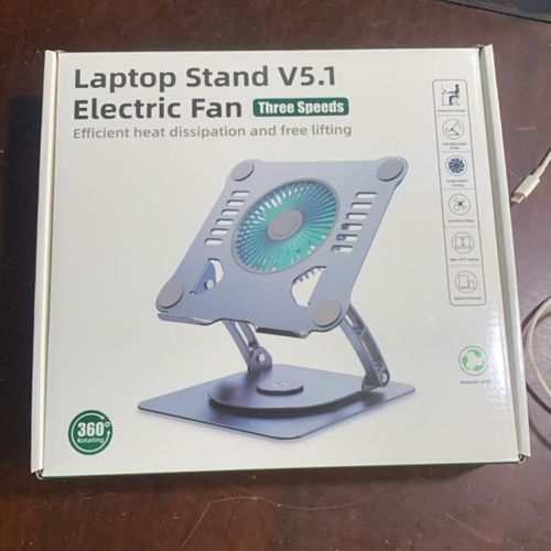 Laptop Stand V5.1 360 Electric fan Efficient heat dissipation and free lifting