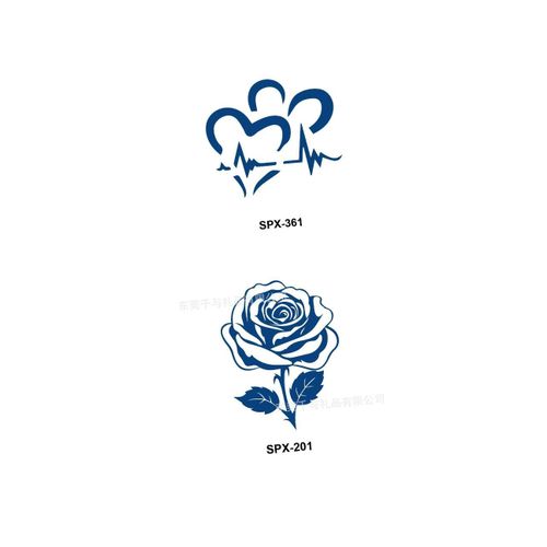 2 in 1 Living Love Semi Permanent Tattoo Art Sticker for Body (SPX-228+219)