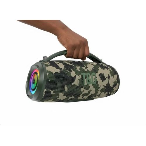 TG 395 HIFI Quality Boom box Wireless Bluetooth Outdoor Portable Speaker Party Woofer Bass Waterproof Speaker GREEN IPX5 with RGB Colorful lighting 40W