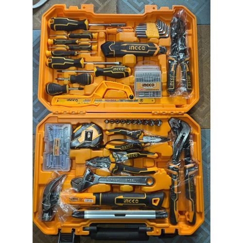 59-Piece Hand Tool Set with Case - Screwdrivers, Pliers, Hammer, Wrench, Tape Measure, Hex Keys for Home & Workshop