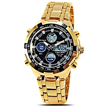 Waterproof LED Electronic Digital Stainless Steel Men Watch