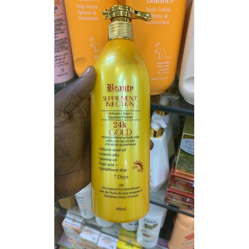 Beauty Supplement Injection 24 K Gold Strong White ning Body Milk