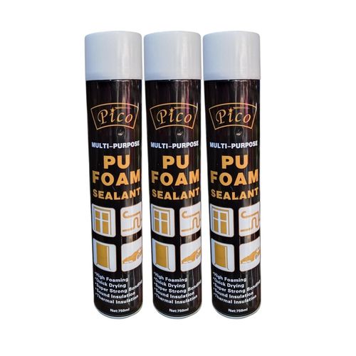 Multi-Purpose PU Foam Sealant - 750ml - 3Pcs
