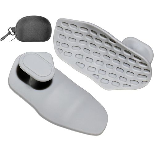 Caltucus Core Anti-Slip Workout Grips, Ergonomic Workout Gloves, Weight Lifting Grips, for Men and Women, Silicone Gym Grips Pads, Soft, Palm Protection, Suitable for Various Fitness Training(grey)