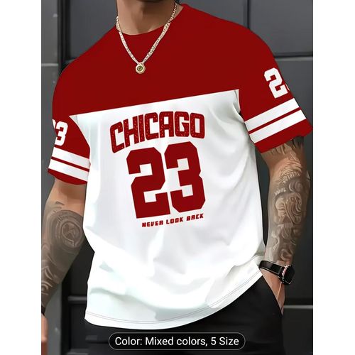 Men's Chicago 23 Number 23 Print T-Shirt