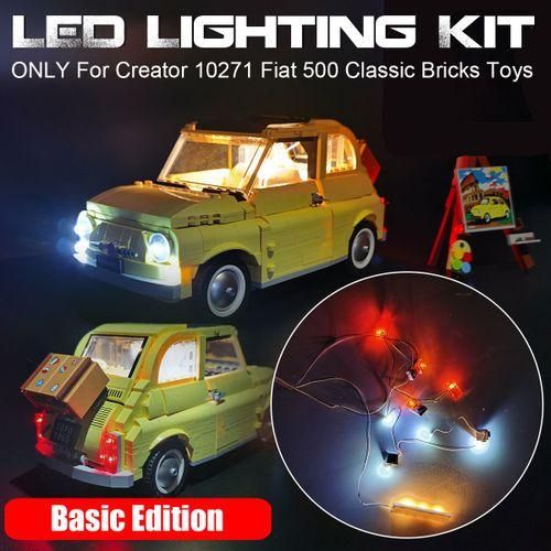 LED Lighting Kit For LEGO Creator 10271 For Fiat 500 Classic Bricks Toys For Kids Children Basic Edition