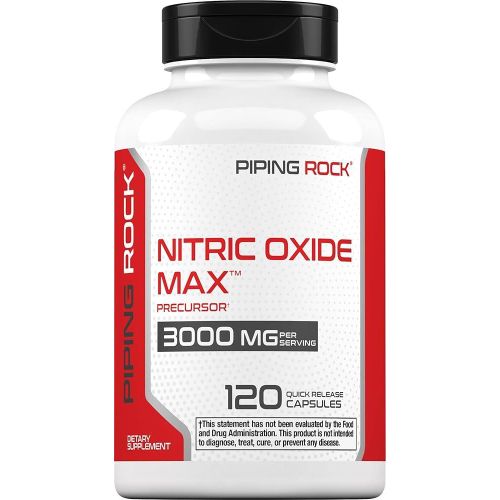 Nitric Oxide Supplement - 3000mg - 120 Capsules - Precursor for Men and Women - Max Blend with L Arginine and L Citrulline - Non-GMO, Gluten Free