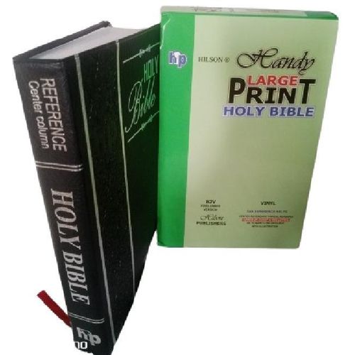 KJV Giant Print Center-Column Reference Bible-Thumb index with 53,000 Cross References, Leathersoft, Red Letter, Comfort Print