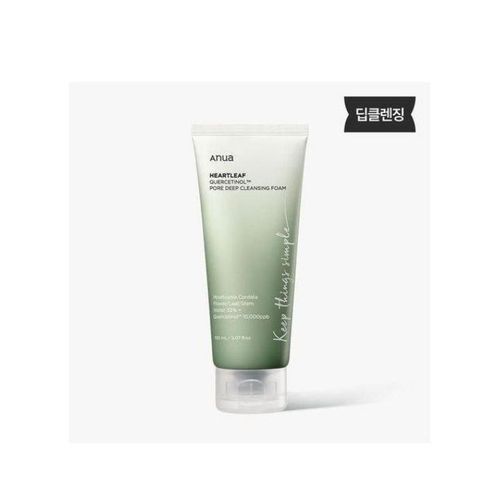 Anua heartless querectinol pore deep cleansing foam 150ml