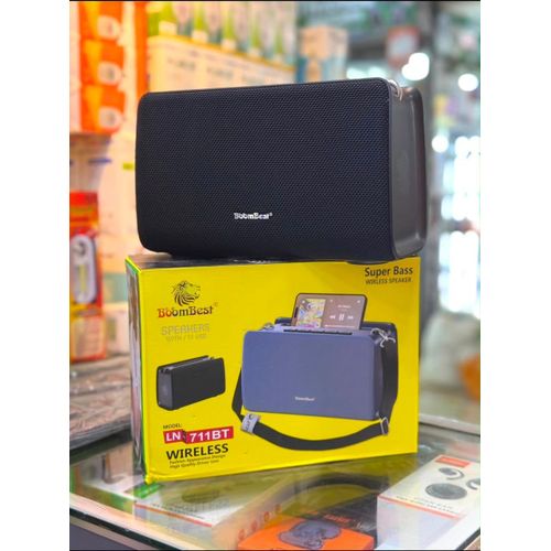LN-711BT SUPER BASS Wireless Speaker – Deep Bass, Dual Speaker, TWS, FM Radio & USB/TF Support