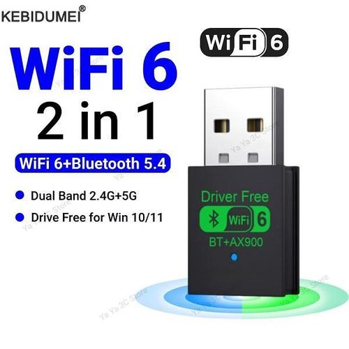Wifi 6 + Bluetooth 5.4 2in1 Dongle/Adapter band AX900 (4.Hv)