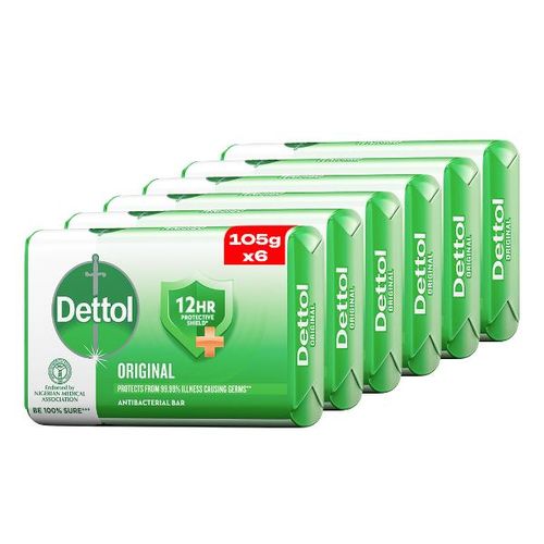 Anti-bacterial Soap (12hrs Protection Shield)- 105g (Pack Of 6).