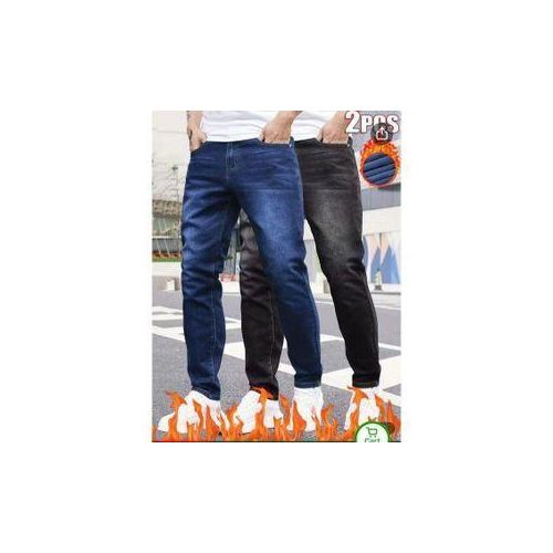 2 in 1 Luxury Straight Fit Stock Denim Jeans Trouser For Men
