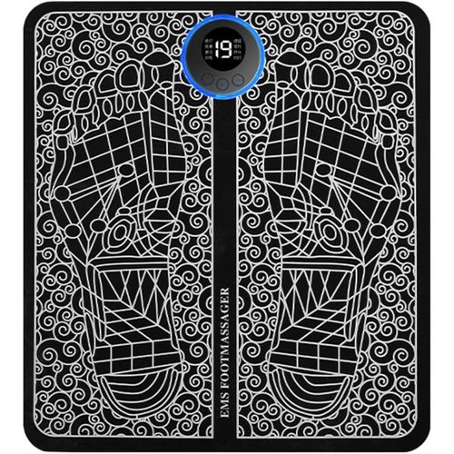 EMS Electric Foot Massager Pad Muscle Stimulator LCD Mat