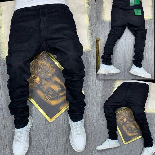 Quality Stock Plain Black Jean For Men