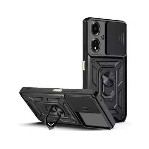 Defender back case for oppo a3x 5g / a3 5g - black