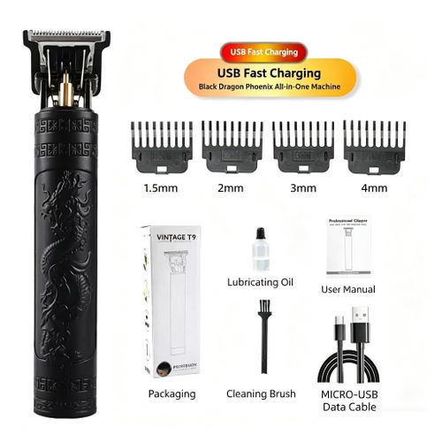 Electric Hair Clippers RechargeableBeard Hair Trimmer Salon Hair Cutting Kit Vs LimitComb