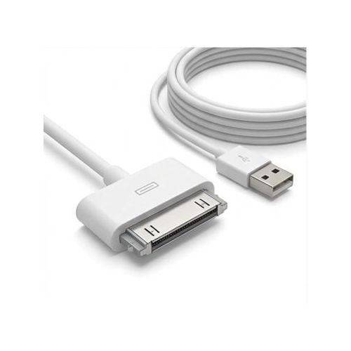 USB Charging Cable, Fast Data Sync Cord Compatible with Apple iPhone 4 4S 3G 3GS, iPad 1 2 3, iPod Touch Nano, Replacement Charger Lead (White, 3.3ft/1m)